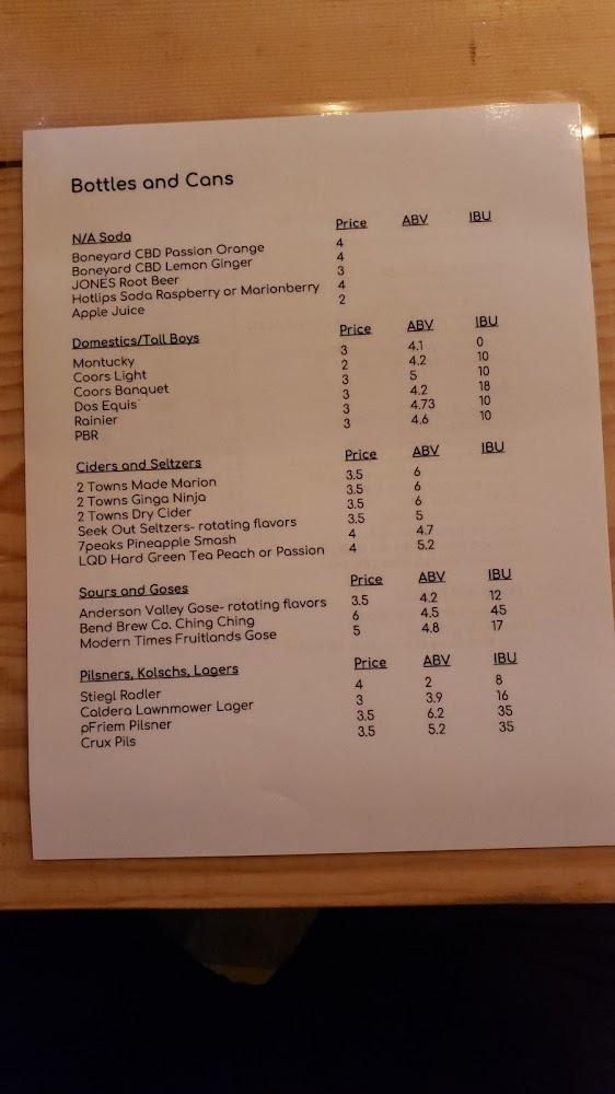 The Brown Owl Menu image 3